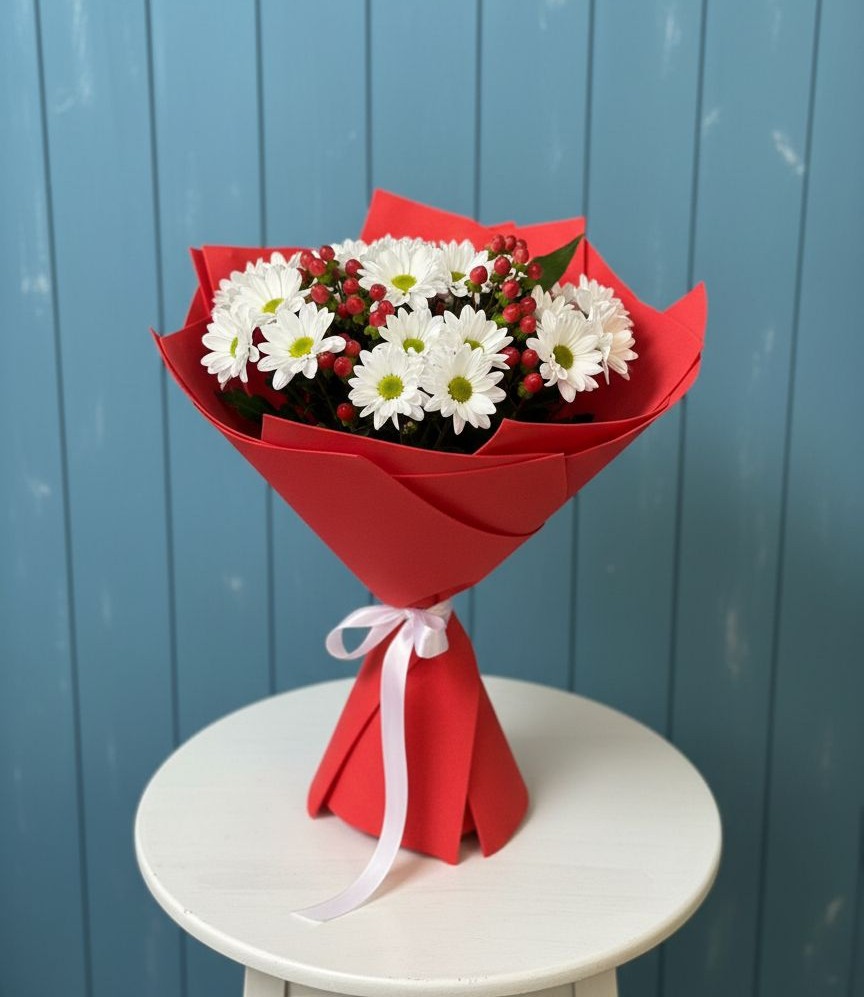 Букет цветов из: Хризантемы в Вязовой