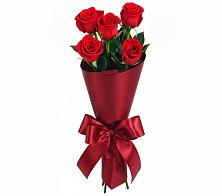 Букет 5 Красных роз Эдлесс Лав в Вязовой