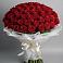 Букет 101 Красная роза Блэк Мэджик в Вязовой