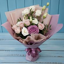Букет цветов из:  Розы и Лизиантусы #REPLACE_PRED# Вязовой