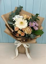 Букет цветов из:  Герберы и Хризантемы в Вязовой