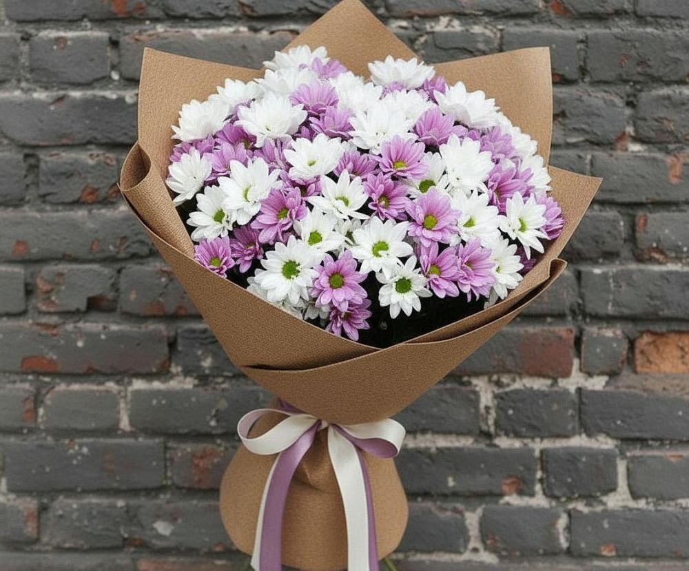 Букет цветов из: Хризантемы в Вязовой