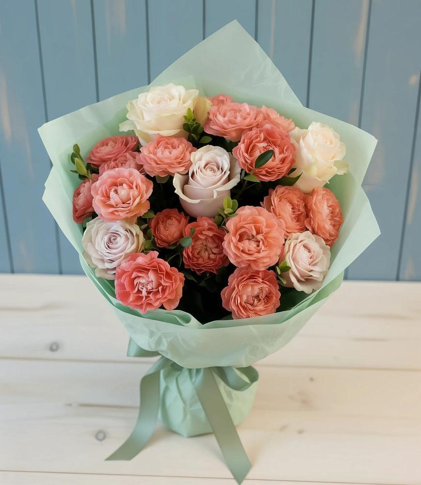 Букет цветов из: Розы в Вязовой