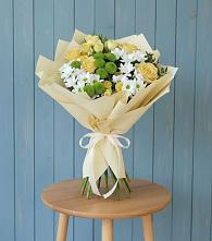 Букет цветов из:  Хризантемы и Розы #REPLACE_PRED# Вязовой