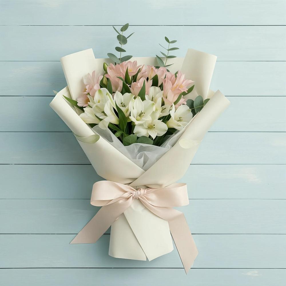 Букет цветов из: Альстромерии в Вязовой