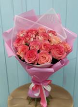 Букет 15 Розовых роз Равель в Вязовой
