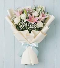 Букет цветов из:  Лилии в Вязовой