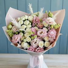 Букет цветов из:  Альстромерии и Розы в Вязовой