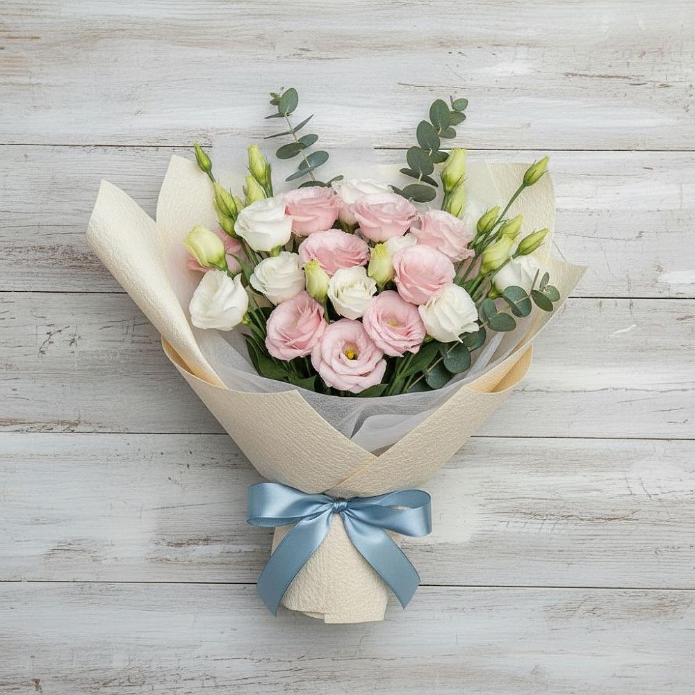 Букет цветов из: Лизиантусы в Вязовой